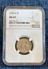 1935-S Buffalo Nickel, NGC-MS 64