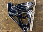 Ness Billet Chrome REar Brake Caliper Mount Harley Softail custom Chopper 4 pist