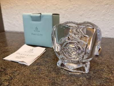 PartyLite Roseheart Votive Candle Holder Rare Retired P7526