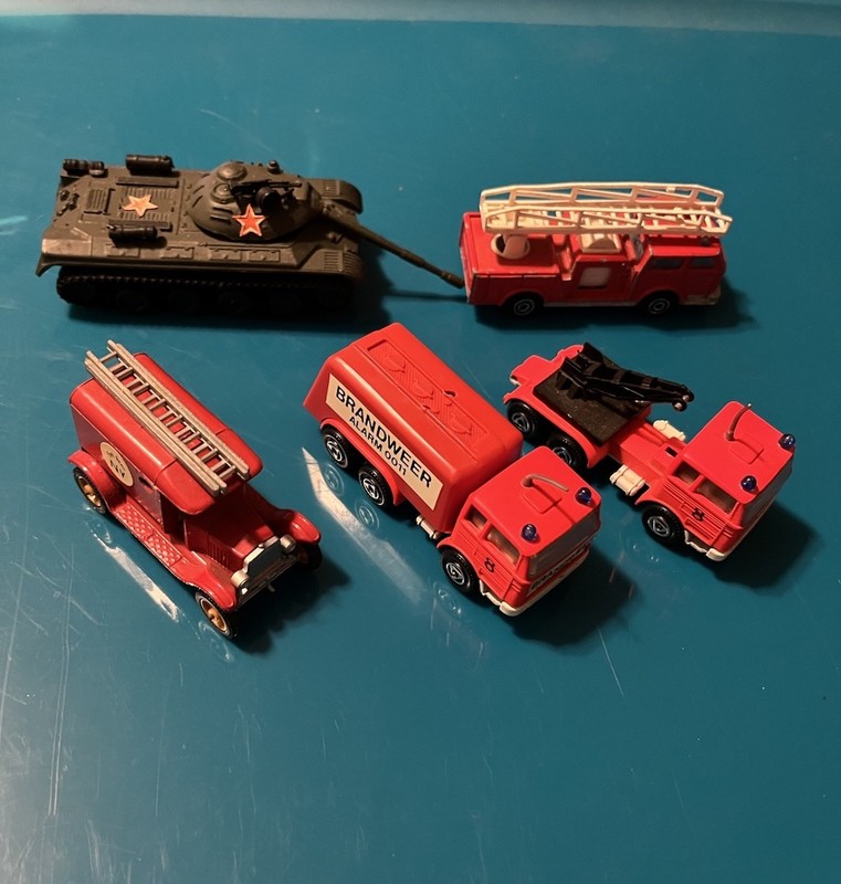 Lot #11 Toy Cars 5 Piece Efsi, Zylmex & Majorette Mercedes, Pompier Etc.
