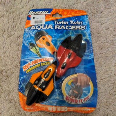 Banzai 2-Pack Turbo Twist Self-Propelled Aqua Racers 5'' pool and bath