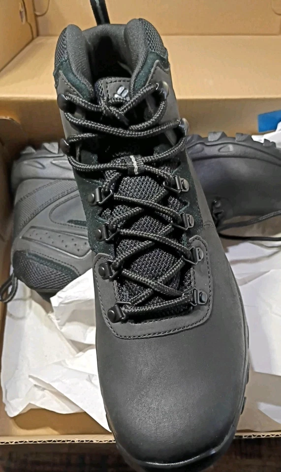 Columbia Hombres Newton Ridge Plus 2 Impermeable Cuero Botas de Senderismo Talla 12 Negro Foto 4 de 4