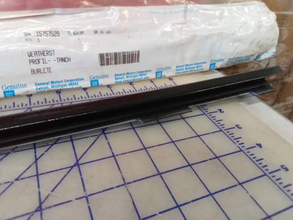 GM 15757529 Conjunto de tira climática ventana puerta lateral delantera, nuevo stock antiguo, gratis... Foto 4 de 4