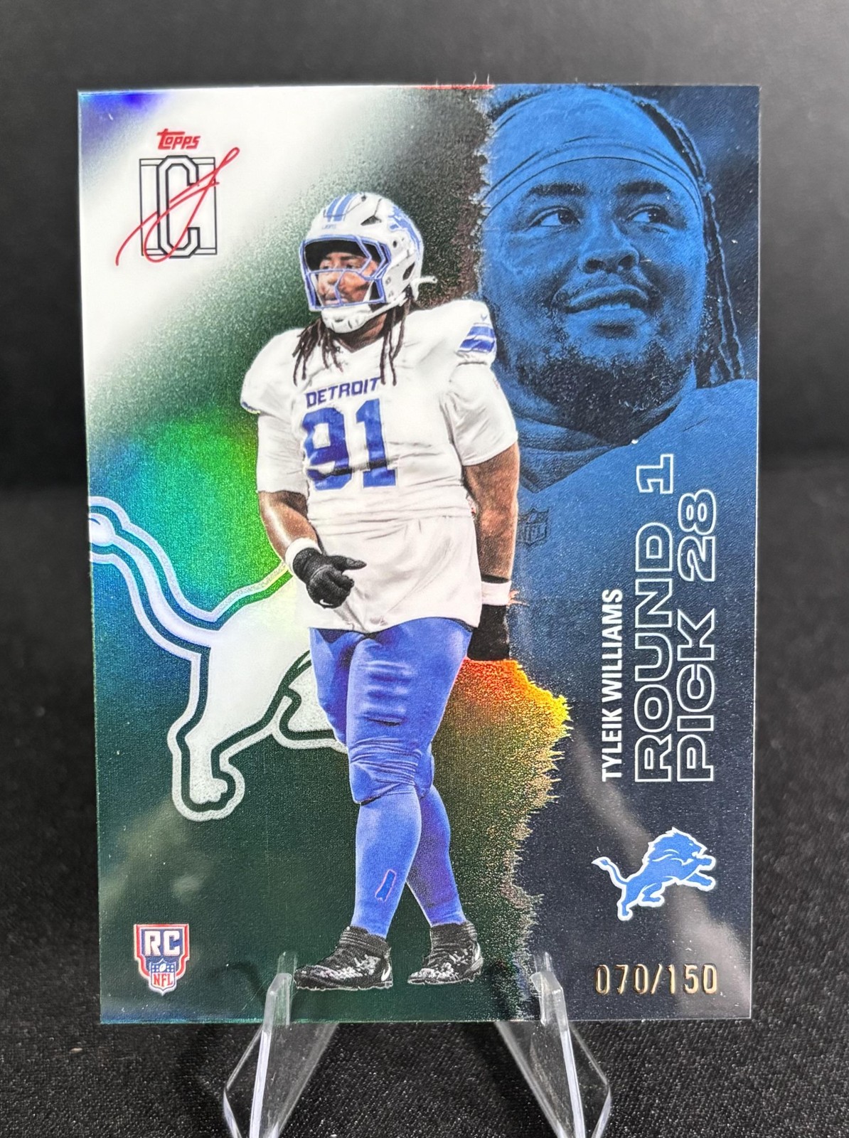 2025 Topps Signature Class #157 Tyleik Williams Chrome Green Refractor #/150