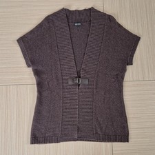 braune Strickweste von Gerry Weber, Gr. 38, Angora/Kaschmir-Anteil