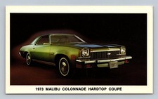 1973 Chevrolet Malibu Colonnade Hardtop Coupe Vintage Postcard