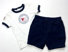New With Tags Polo Ralph Lauren Boys Polo Yachting Shirt and Shorts Set z 3m