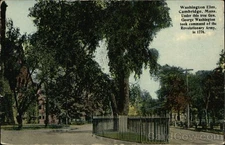 Cambridge,MA Washington Elm Tichnor 1912 Boston Middlesex County Vintage PC