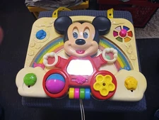 Vintage Mattel Walt Disney MICKEY MOUSE Baby Crib Activity Center 1970's