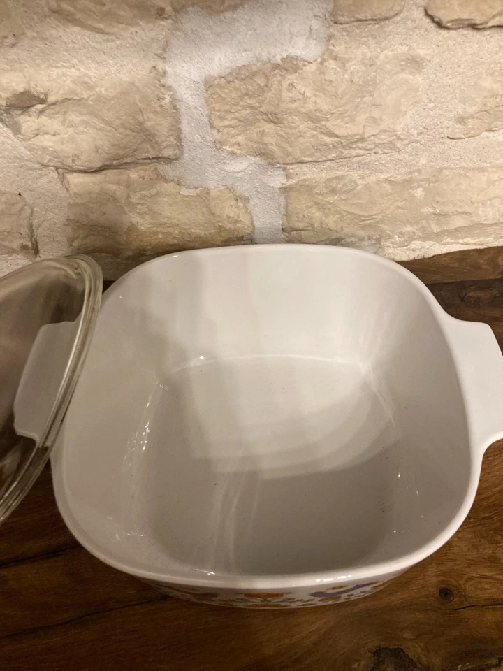 Vintage Pyroflam Kochtopf "Folk Flower Birds" - Made in Holland - 70er Jahre - Bild 3 von 4