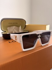 Louis Vuitton Shield Monogram Rimless Sunglasses Gold Metal Brown Gradient Lens