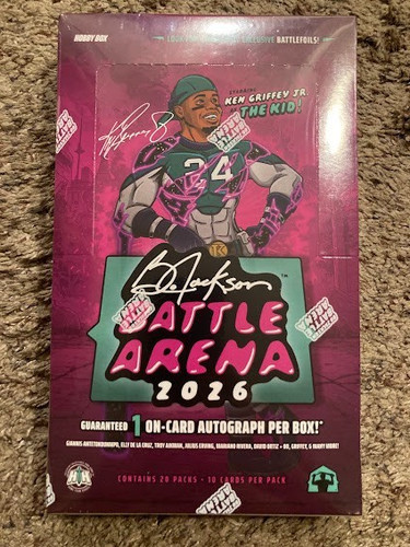 2026 Bo Jackson Battle Arena Ken Griffey Jr. Edition Factory Sealed Hobby Box !