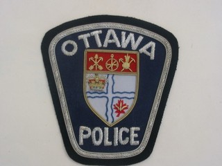 RARE OBSOLETE LARGE CEREMONIAL PATCH OF THE OTTAWA POLICE ONTARIO CANADA