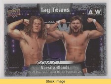 2022 AEW All Elite Wrestling Silver Foil Griff Garrison #83 Patch Tag READ 0cq4