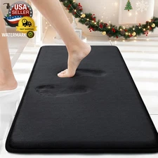 Memory Foam Bath Mat 30X20, Extra Soft and Absorbent Bathroom Mats, Non Slip Was