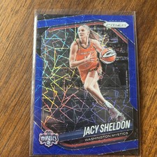 2025 Panini Prizm WNBA - Jacy Sheldon #113 Blue Velocity Prizm