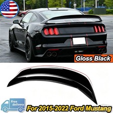 Gt350r Style Glossy Black Rear Trunk Spoiler Wing Fits For 15-22 Ford Mustang