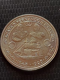 Monnaie Argent Portugal 1000 Escudos Fragata Fernando II 1996