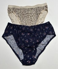 NEW - 2 Pack Victorias Secret Hi Leg Brief Cotton Panty Underwear Women  s XL