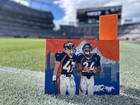 NFL Denver Broncos Football Art HOF Champ Bailey John Lynch Original Painting — photo 1