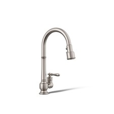 KOHLER 99260-VS Artifacts 1.5 GPM Pull Down Kitchen Faucet, Stainless READ 