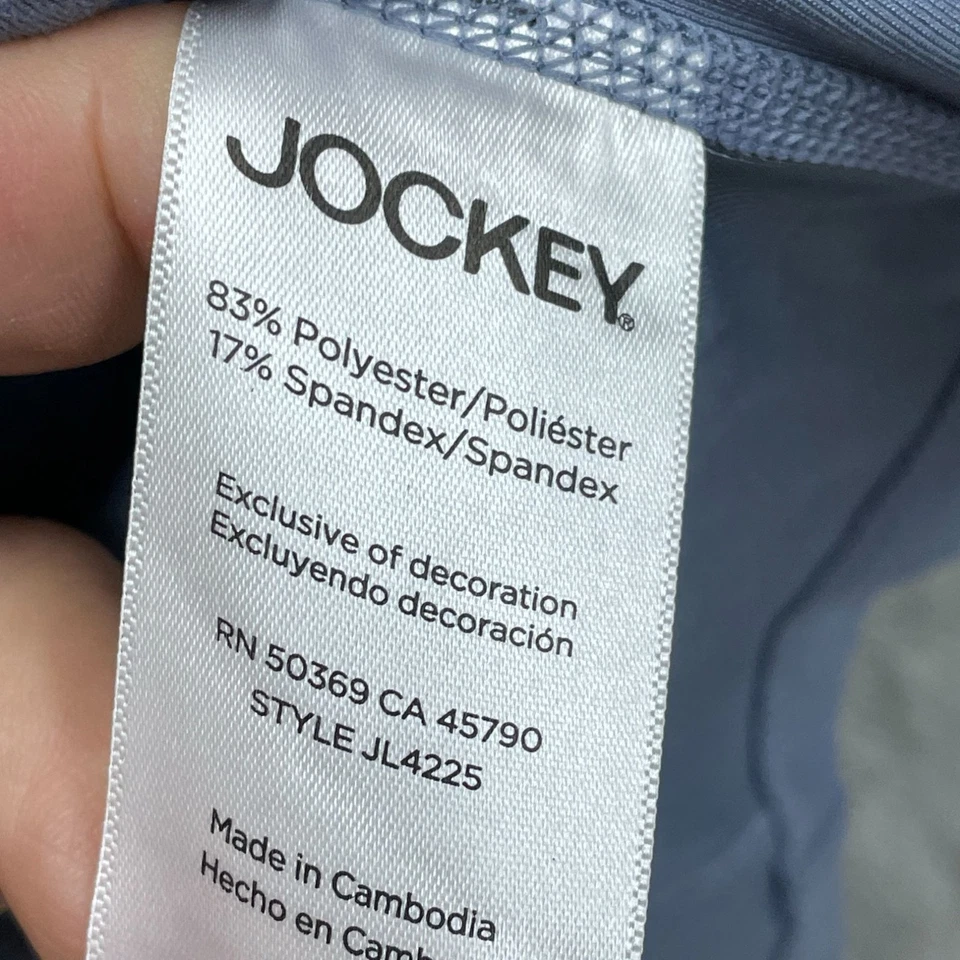 Jockey Womens Full-Zip Active Jacket With Thumbholes M Blue NWT 6403 - Image 4 of 4