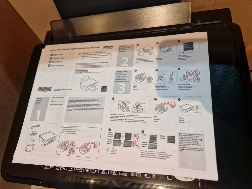 Epson Stylus SX435W All-in-One Inkjet Printer With Inks. - Image 4 of 4