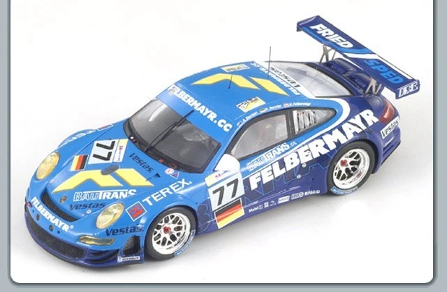 SPARK 1/43 S1909 PORSCHE 997 GT3 #77 LM 2008 H.Felbermayr/A.Davison/Wolf Henzler - Immagine 2 di 2
