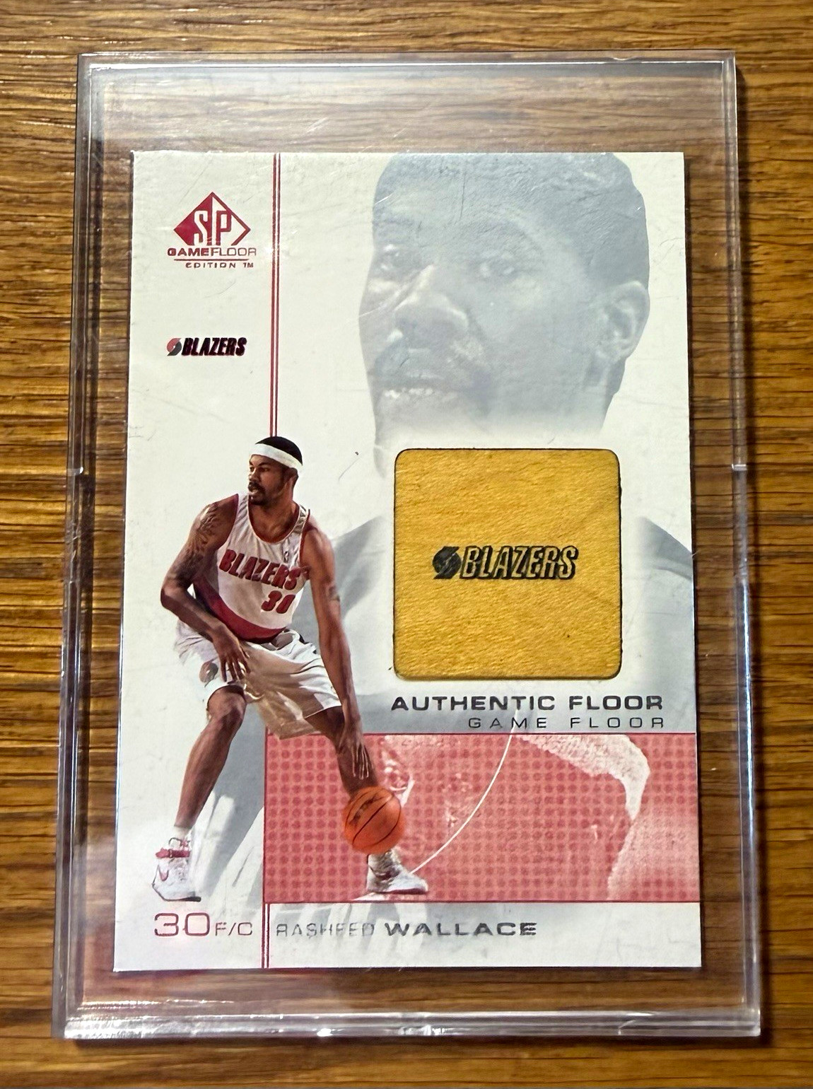 Upper Deck 2000-01 SP Game Floor Rasheed Wallace Blazers Authentic Floor #RW2