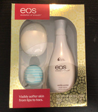 Eos Evolution of Smooth Vanilla Orchid Body  Hand Lotion  Lip Balm Gift Set