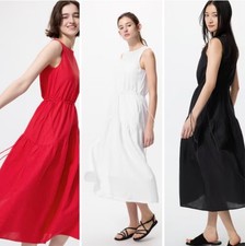 UNIQLO gathered waist dress / standard, shorter length NEW