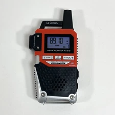 La Crosse 810-1461 AM/FM/NOAA Weather Radio with Flashlight Portable Tested
