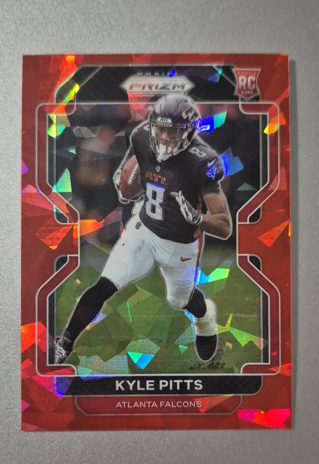 2021 Panini Prizm - Rookie Kyle Pitts #341 Red Ice Prizm (RC)
