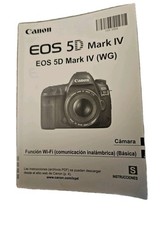 Canon 5D Mark IV Instructional Book In SPANISH. Book Only