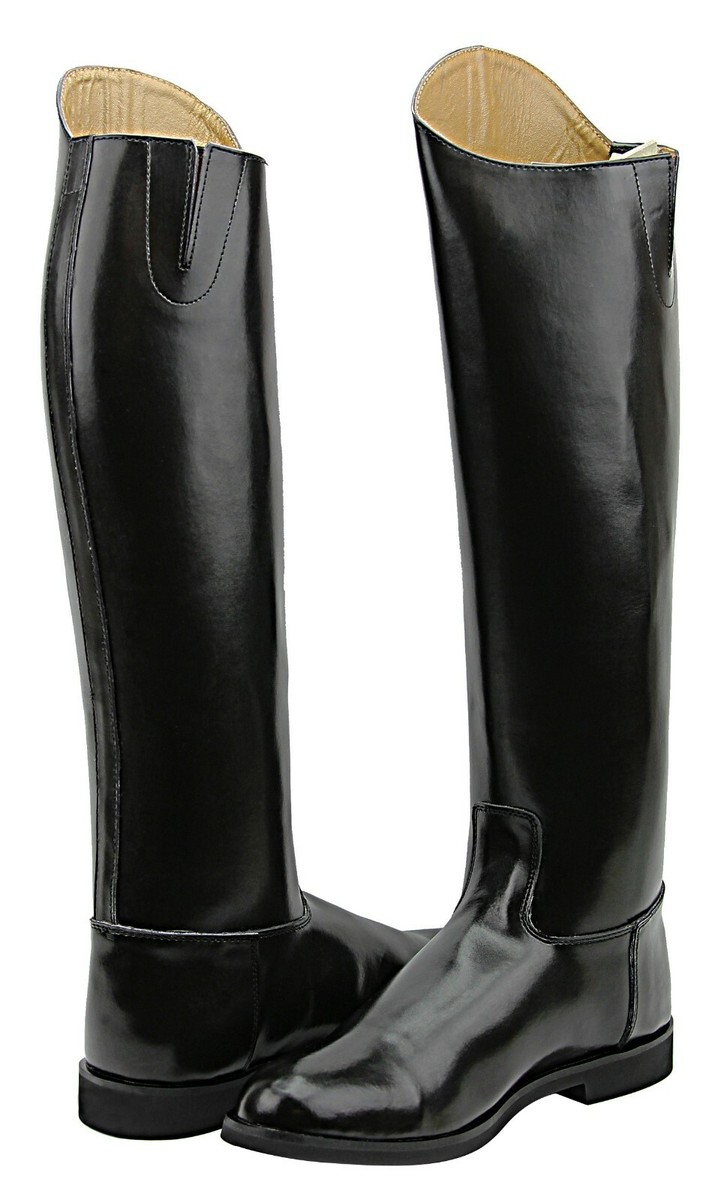 Bottes D'équitation Officier Police Portugais - Cuir Noir - Taille 41 EU