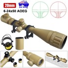<!--F#f_0-->6-24x50 Optics Scope Green Red Illuminated Riflescope with 20mm Rail for Airsoft<!--F/-->