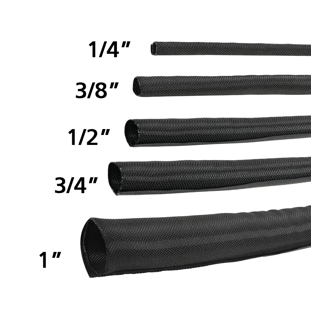 MOCNT PET Uitbreidbare Gevlochten Sleeving Draad Gevlochten Mouw Kabel Management Flexibele Geïsoleerde Schede Mouw Loom Tubing Kabel Netjes Bescherming Wrap Cover 8Mm 10Meter