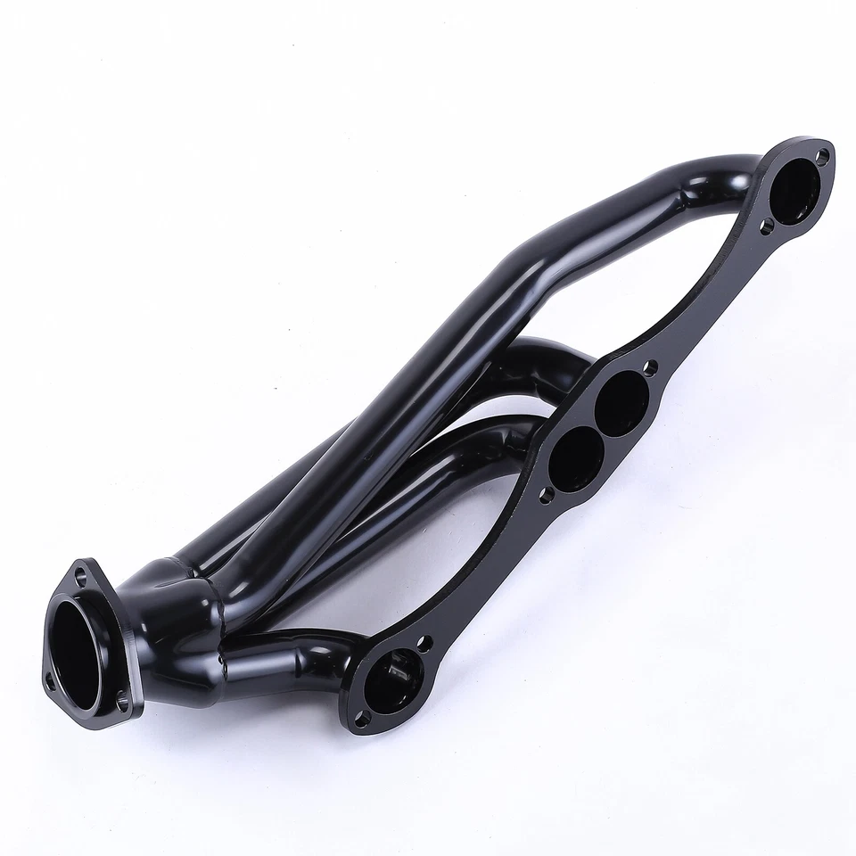 Cabeçalhos de troca de motor preto SS para bloco pequeno Chevy Blazer S10 S15 283 302 350 V8 - Imagem 3 de 4