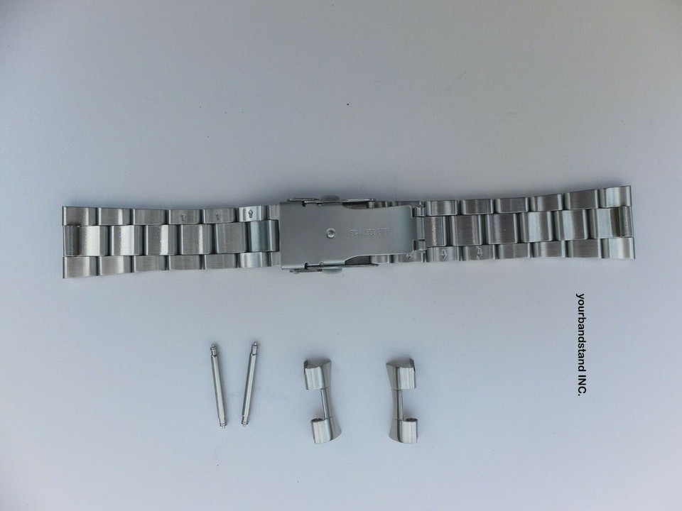 20mm CURVED STAINLESS STEEL OYSTER BRACELET Fit Citizen - Foto 8