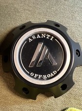Asanti Wheels Off-road Flat Black 6 Log Wheel Center Cap T130l145-6-h42 Asanti Wheels Off-road Flat Black 6 Log Wheel Center Cap T130l145-6-h42