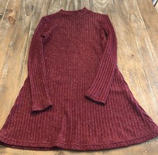 Urban Outfitters Maroon And Gold Sweater Dress Size XS
