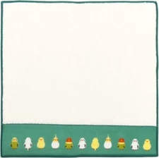 HAMAMONYO Japanese Tenugui Tauru Hand Face Fluffy Towel Parakeet 9x9 Inches NEW
