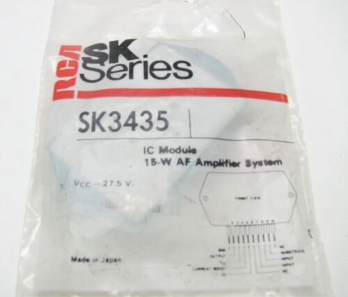 RCA SK3435 - IC amplificateur d'alimentation audio 20 W, neuf NTE1028 - Photo 1/1