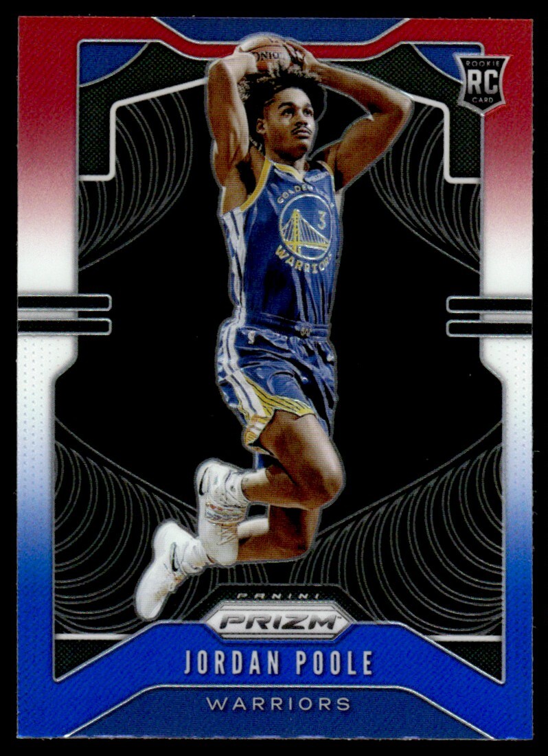 2019-20 Panini Prizm Rwb Jordan Poole Rookie Golden State Warriors #272