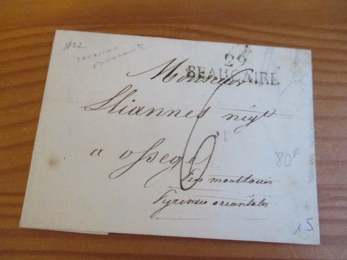 Lettre Ancienne 1826, Marque Postale 68 53, Colmar Pour Senones, Pièce D'histoire