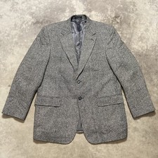 Bert Pulitzer Blazer Mens Sz 42R Silk Sports Coat Single Breasted Gray Jacket