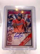 2023 Topps Series 1 Oscar Gonzalez 1988 Baseball Rookie Auto - Guardians