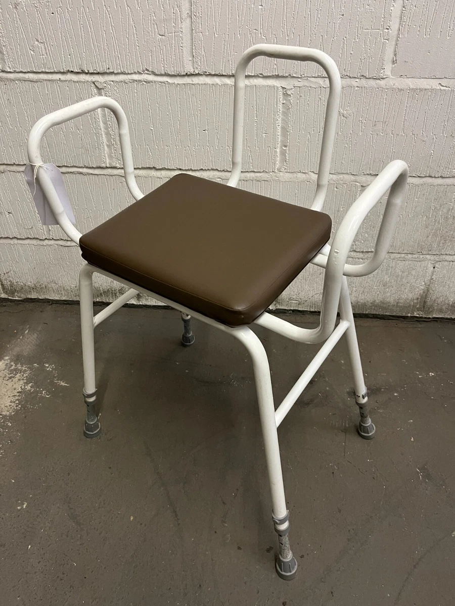 Perching Stool Malvern Vinyl Seat Perching Stool with Arms