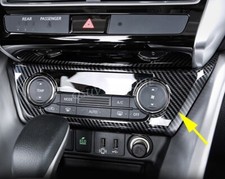 For Mitsubishi Eclipse Cross 2018-2026 Air Condition Switch Cover Carbon Fiber