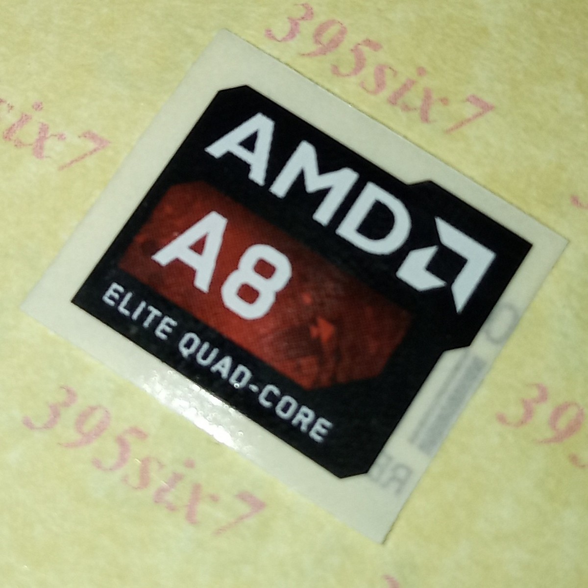 AMD A8 ELITE QUAD CORE Sticker x